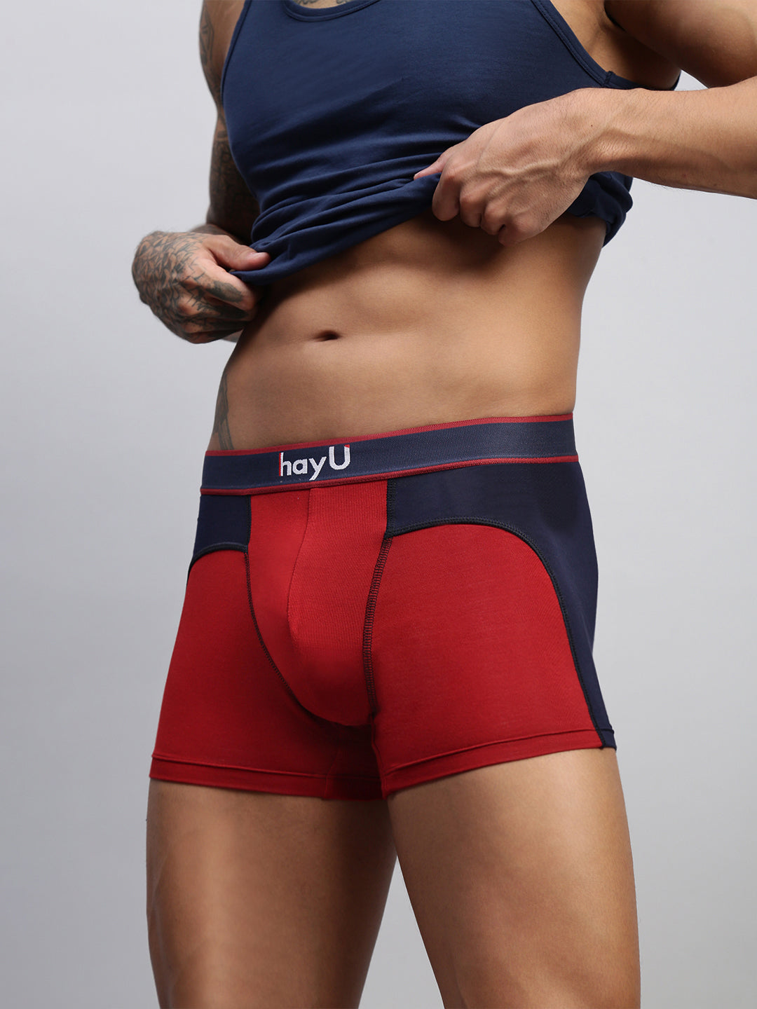 RUBY RED MEN TRUNK DUAL TONE