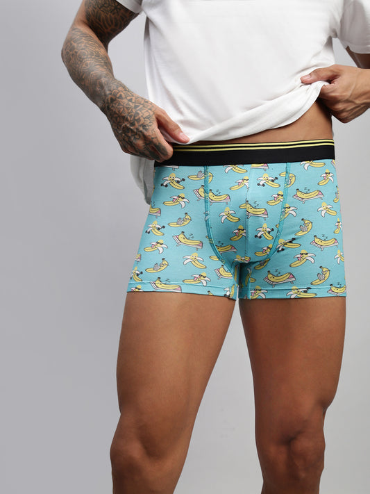 QUIRKY BANANA MEN MODAL PRINTED TRUNKS