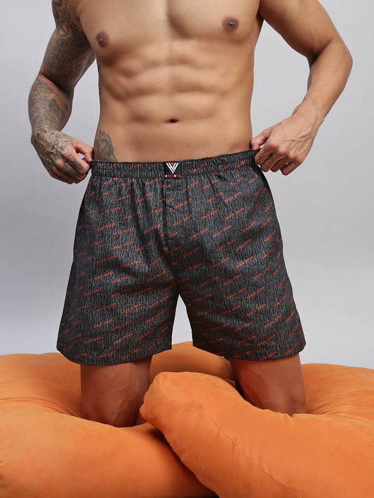 GOOD VIBES MEN COTTON PRINTED BOXER SHORTS