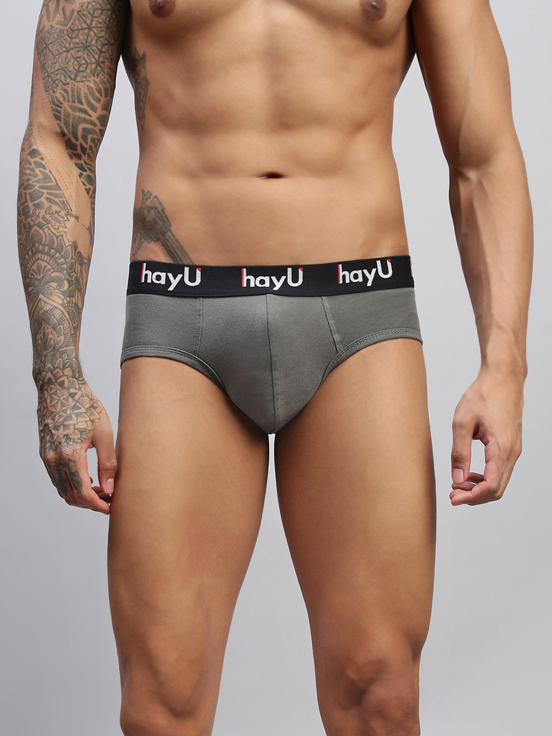 GRAPHITE GREY MEN PURE COTTON BRIEF