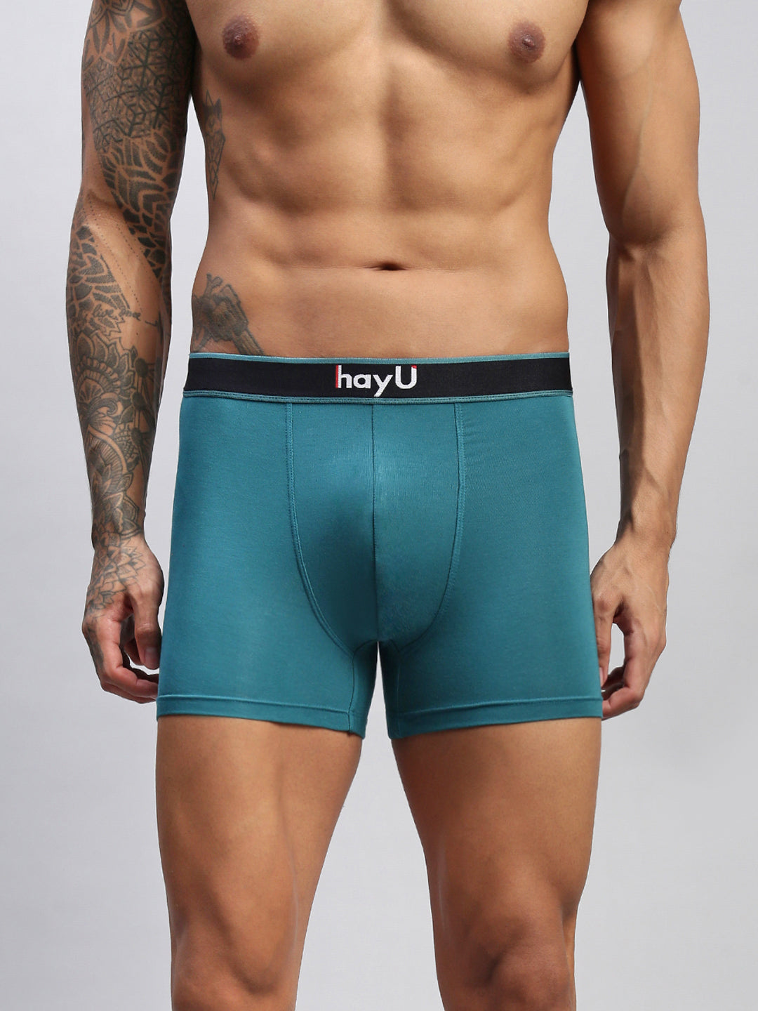 2PC PACK OF TEAL & SUNBUD MEN MODAL SOLID TRUNKS