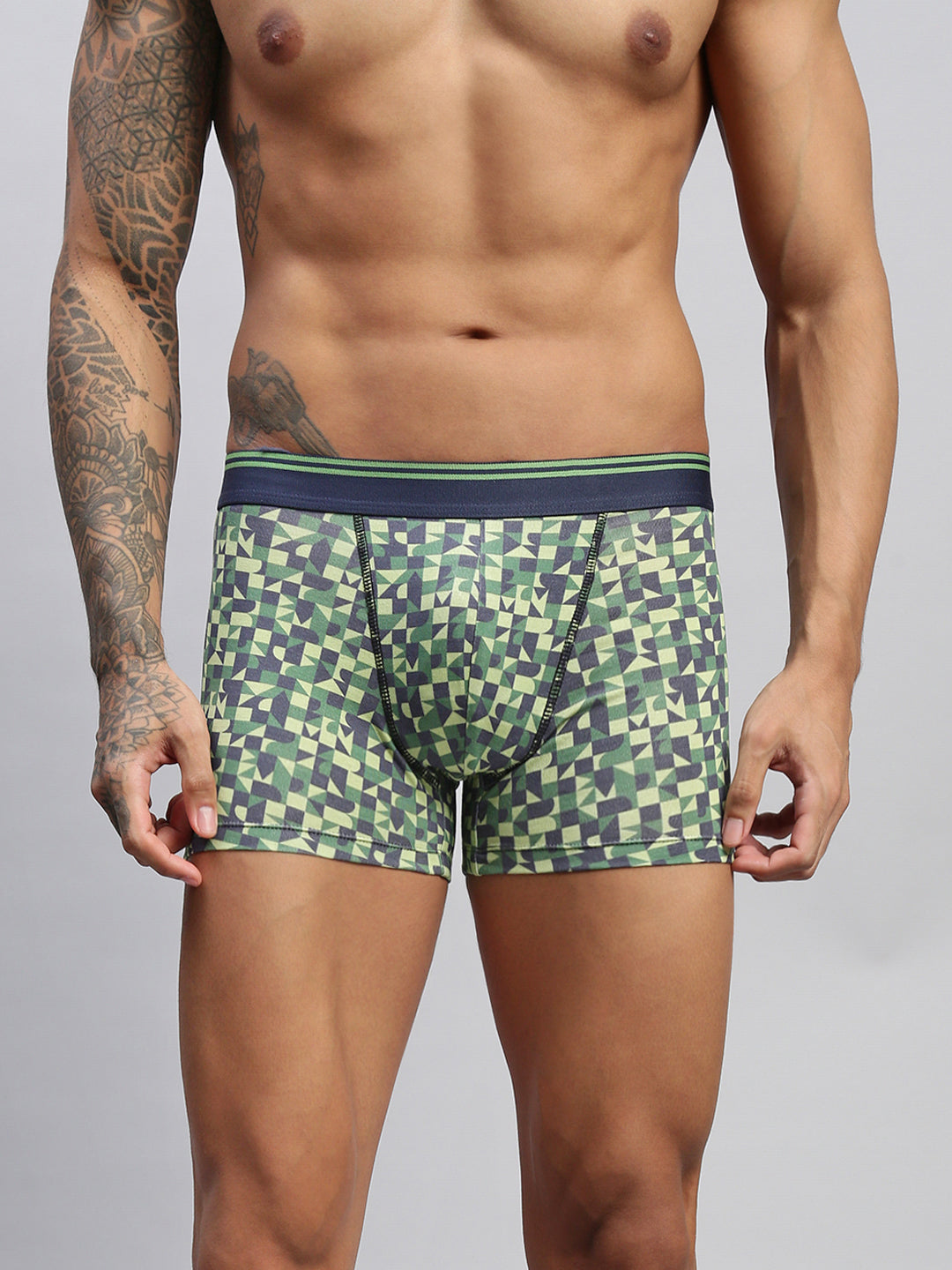 CRAZY CUBES MEN MODAL PRINTED TRUNKS