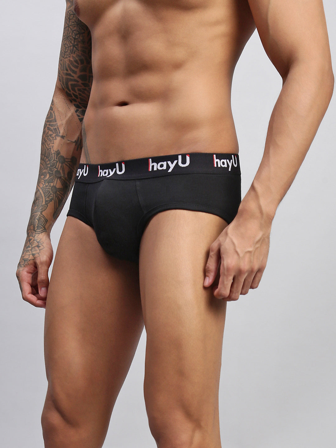 BLACK MEN PURE COTTON BRIEF