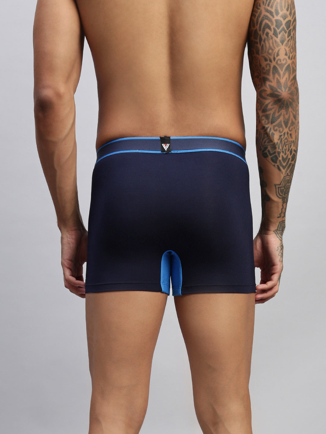 2PC PACK OF ULTIMATE BLUE & SUNSET BLAZE MEN MODAL DUAL COLOUR TRUNKS