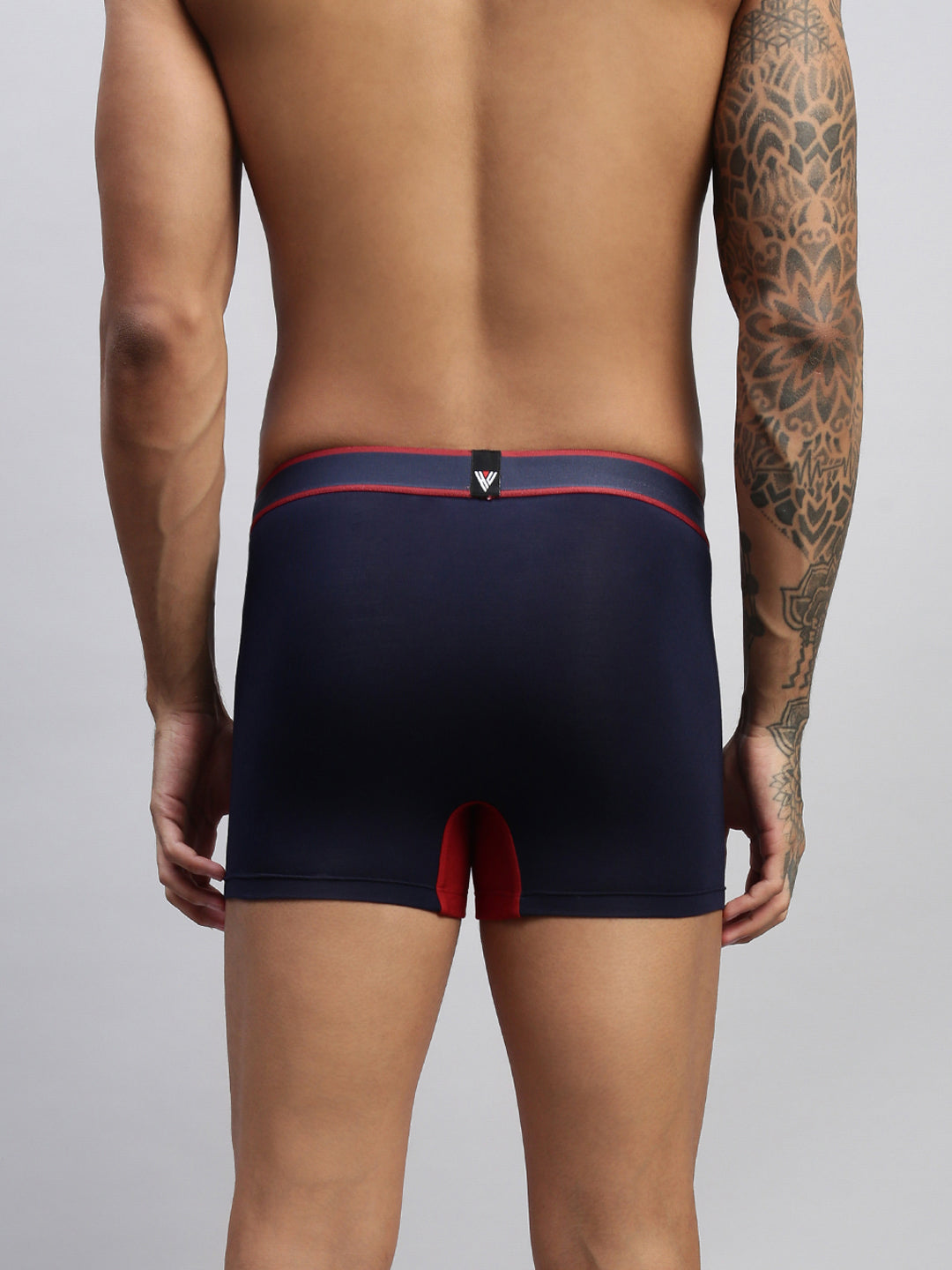 2PC PACK OF RUBY RED & TEAL MEN MODAL DUAL COLOUR TRUNKS