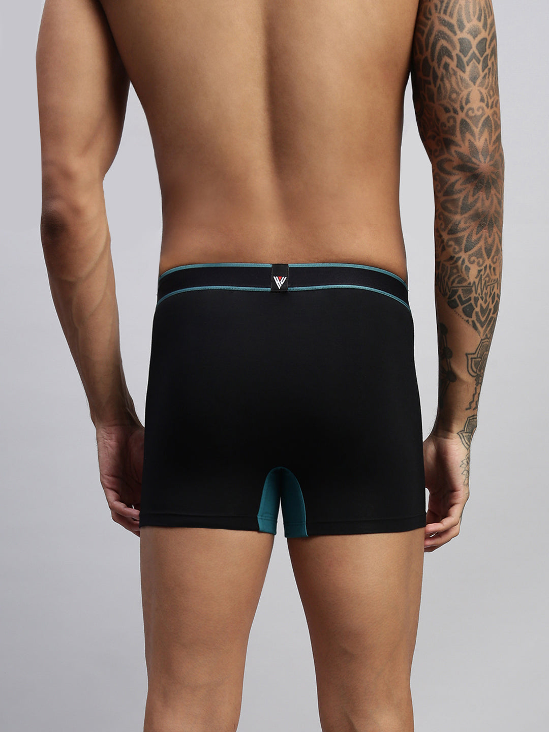 2PC PACK OF RUBY RED & TEAL MEN MODAL DUAL COLOUR TRUNKS