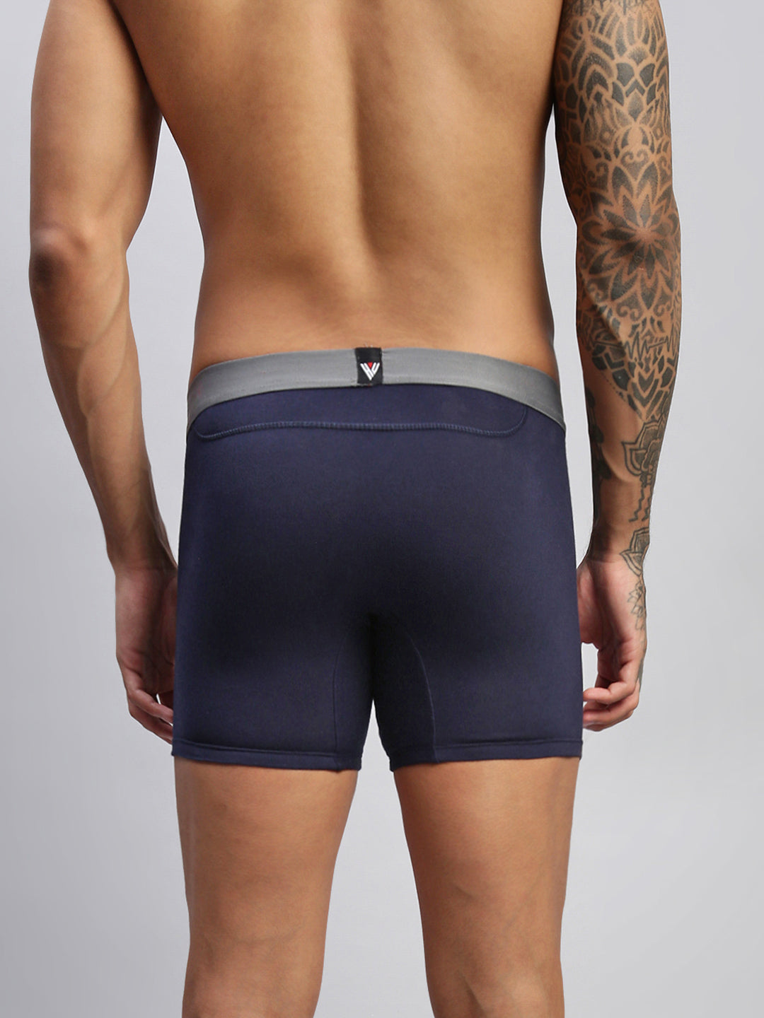 MIDNIGHT IRIS MEN COTTON STRETCH BOXER BRIEFS