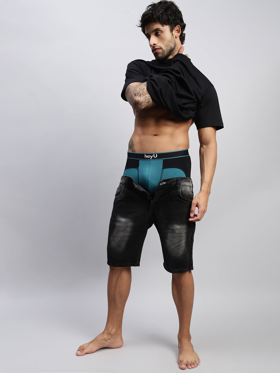TEAL MEN TRUNK DUAL TONE