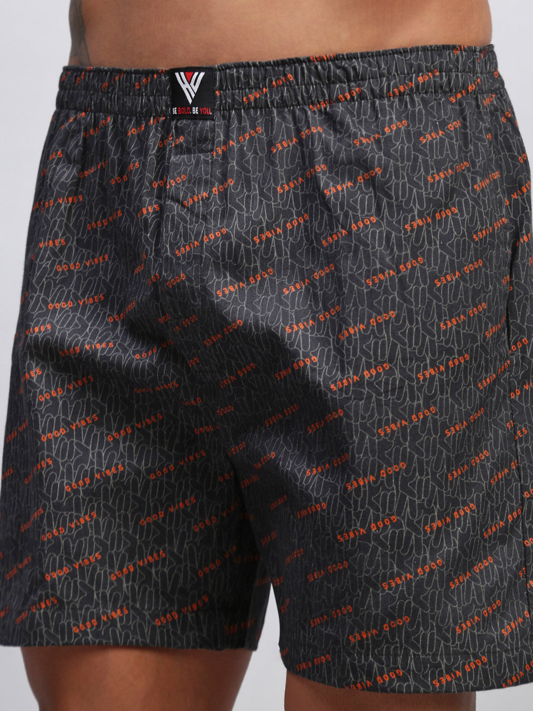 GOOD VIBES MEN COTTON PRINTED BOXER SHORTS