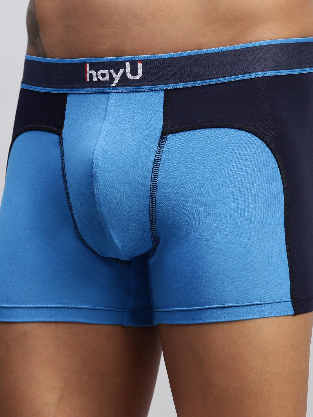 2PC PACK OF ULTIMATE BLUE & SUNSET BLAZE MEN MODAL DUAL COLOUR TRUNKS