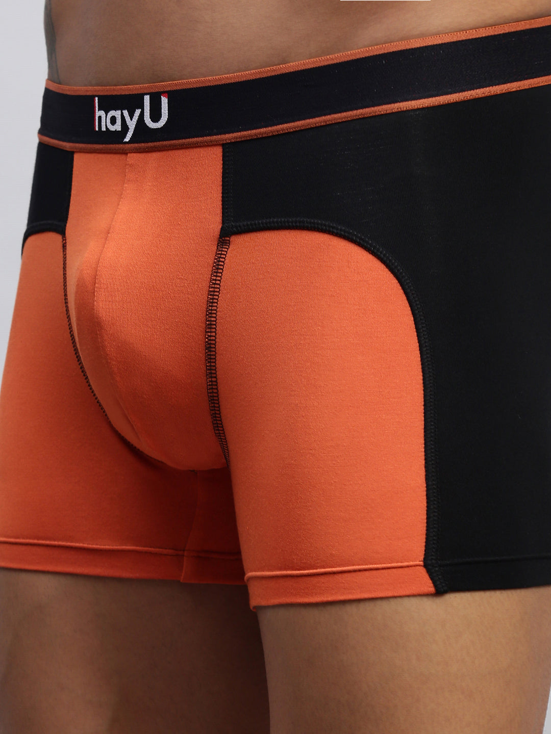 2PC PACK OF TEAL & SUNSET BLAZE MEN MODAL DUAL COLOUR TRUNKS