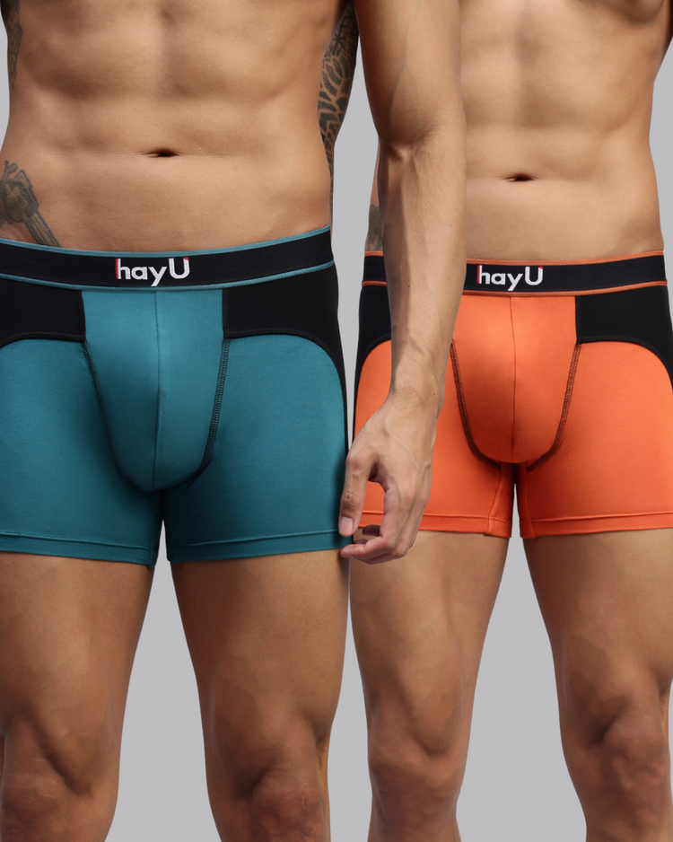 MULTIPACK MODAL DUAL COLOUR TRUNKS