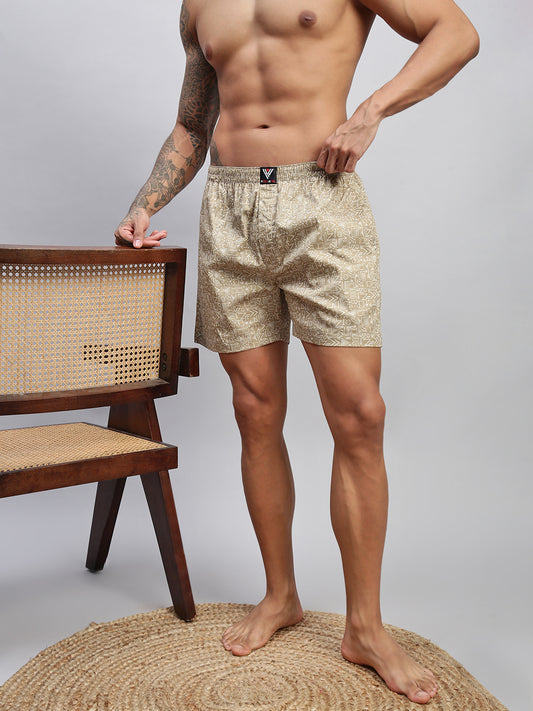SKATERS VIBE MEN COTTON PRINTED BOXER SHORTS