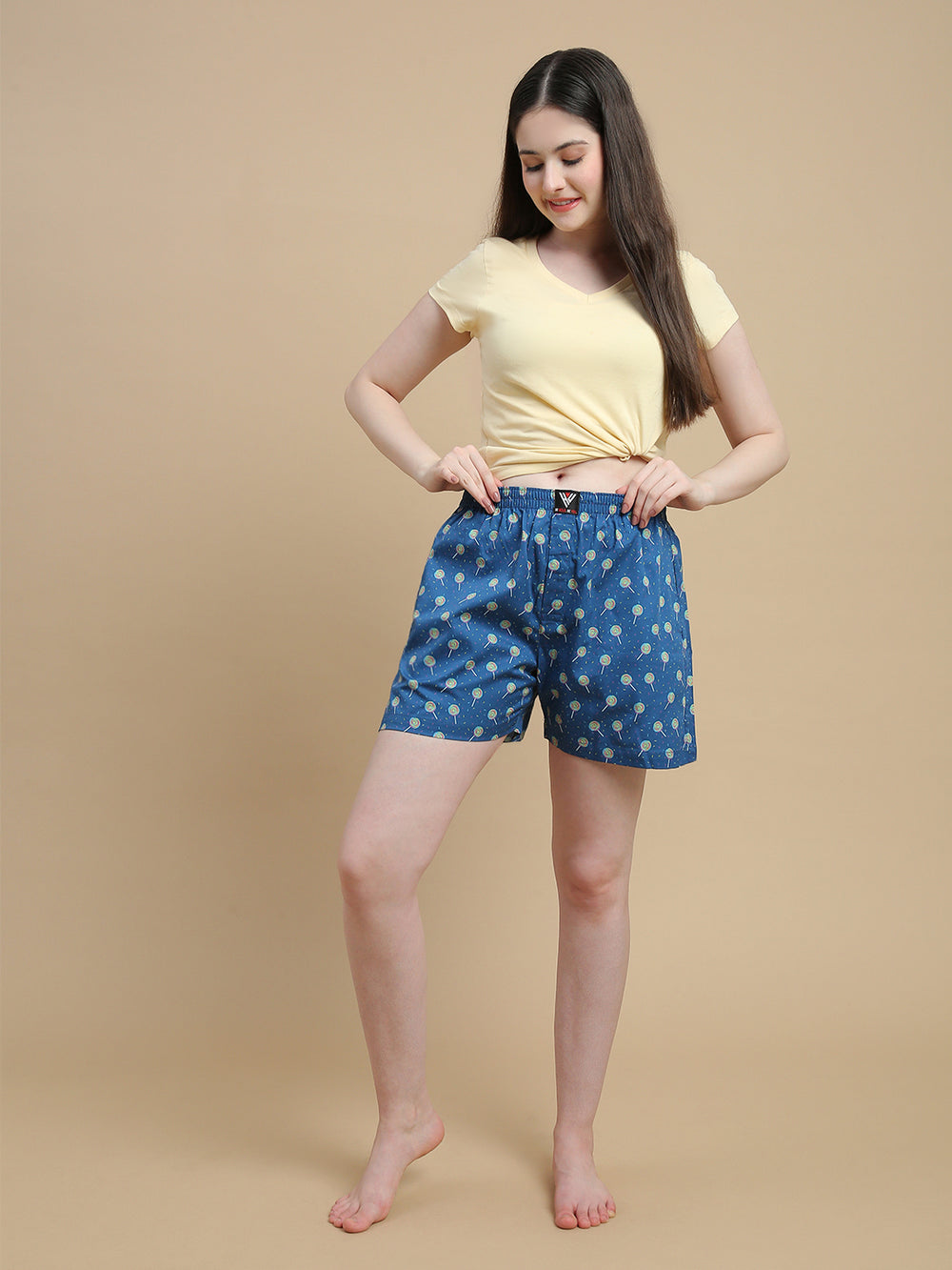 CANDY RUSH WOMENS - PRINTED BOXER SHORTS