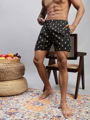 LIGHTNING PIZZA MEN COTTON PRINTED BOXER SHORTS