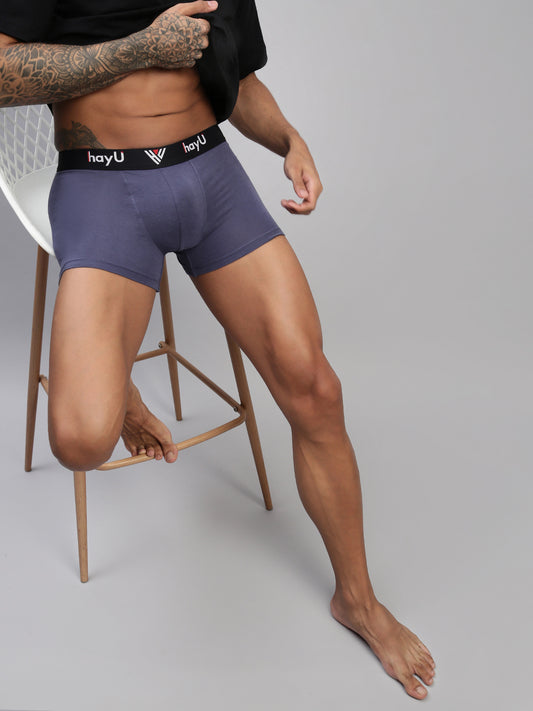 VIVID INDIGO MEN COTTON BLEND TRUNKS