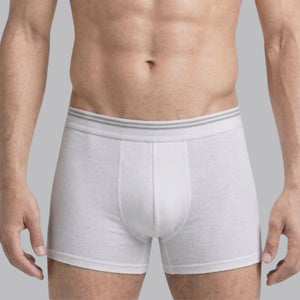 2PC PACK OF WHITE COTTON STRETCH TRUNKS