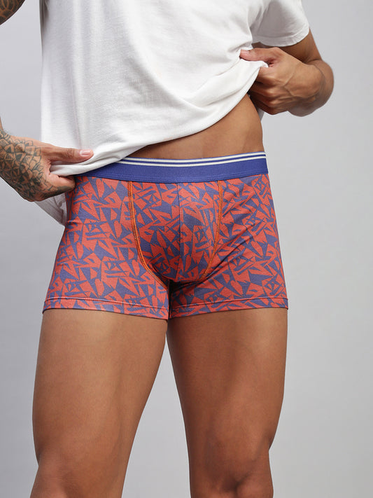 ABSTRACT TRIANGLE MEN MODAL PRINTED TRUNKS