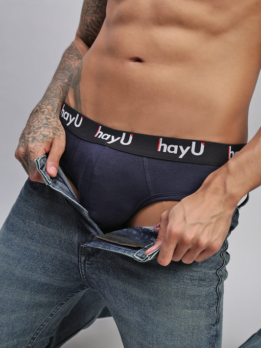 MIDNIGHT IRIS MEN PURE COTTON BRIEF