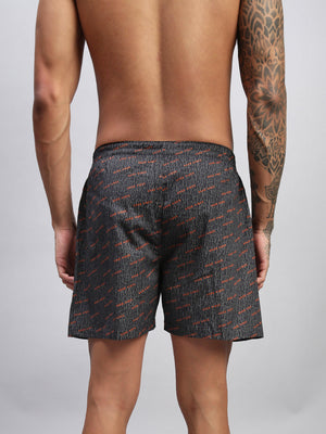 2PC PACK OF NAUTICAL & GOOD VIBES PRINT MEN COTTON BOXER PRINTED BOXER SHORTS