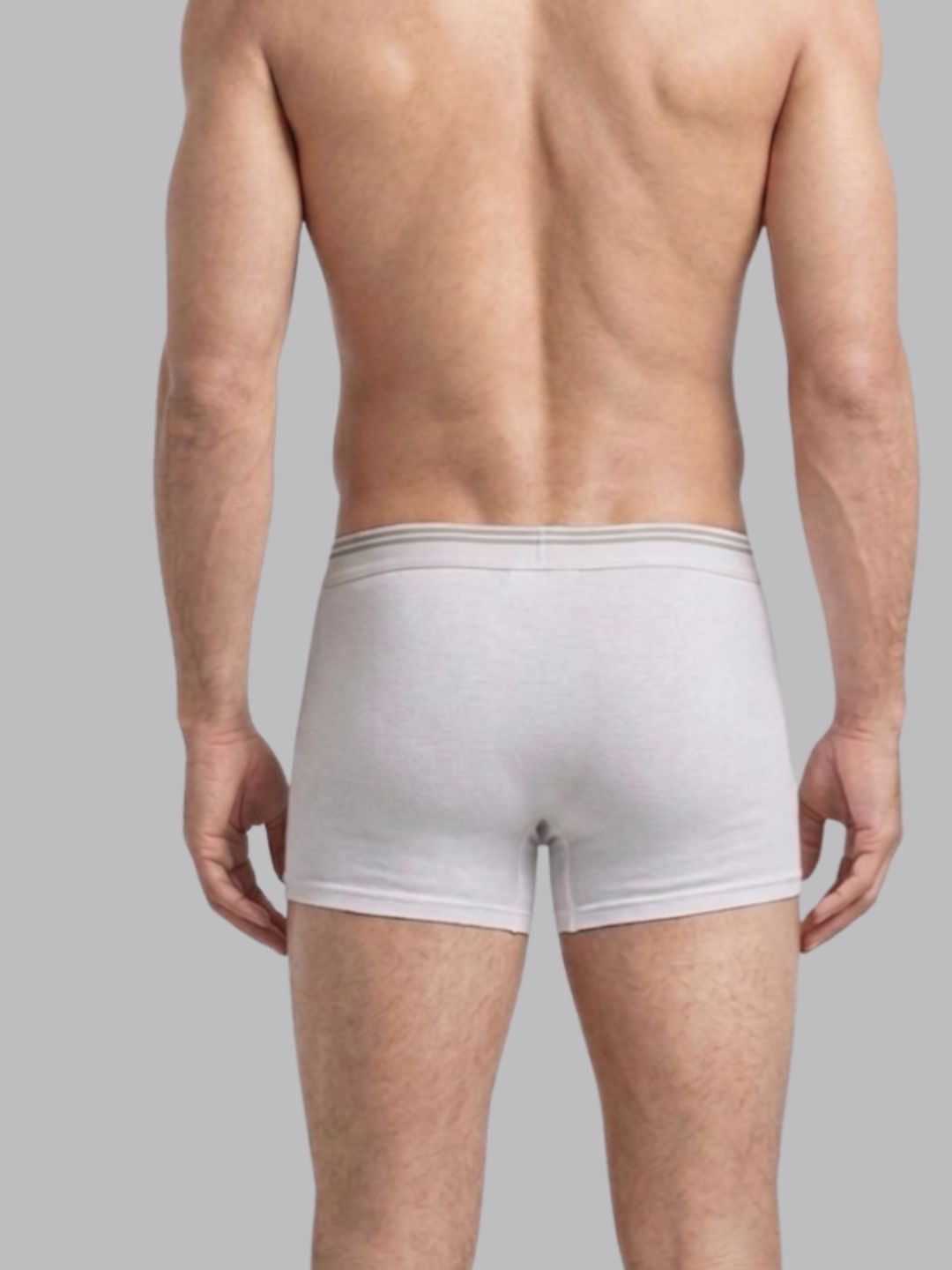 White Men Cotton stretch Trunks