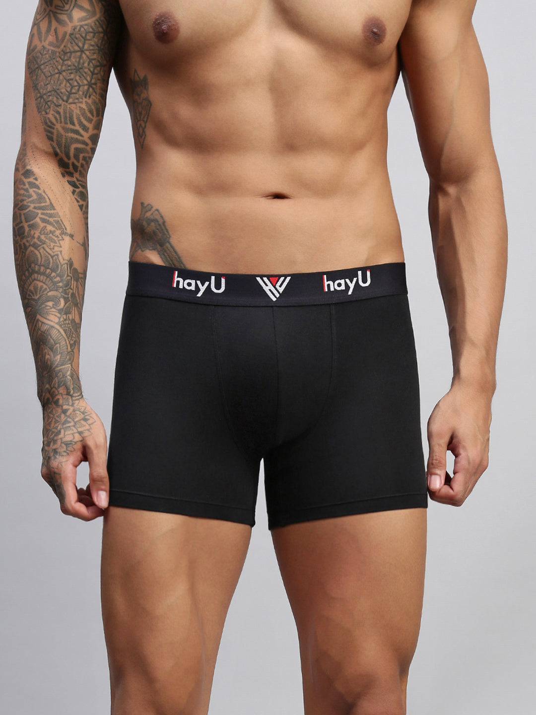 PHANTOM BLACK MEN COTTON BLEND TRUNKS