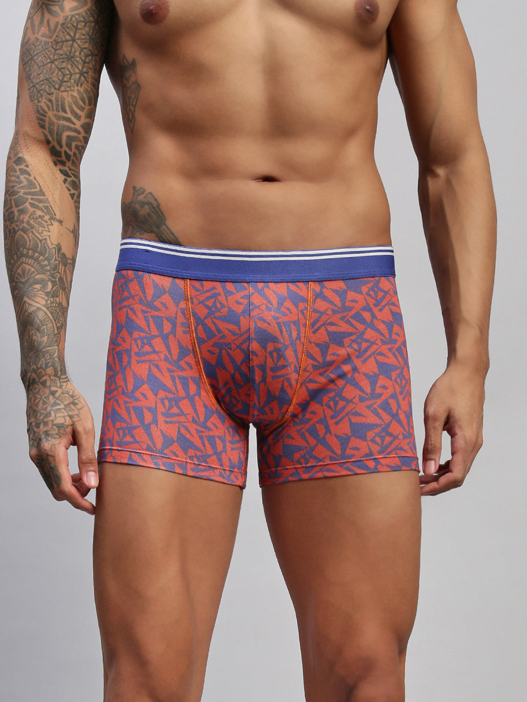 ABSTRACT TRIANGLE MEN MODAL PRINTED TRUNKS