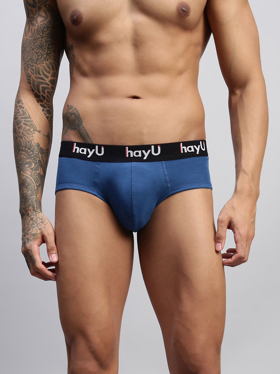 NOCTURNE BLUE MEN PURE COTTON BRIEF