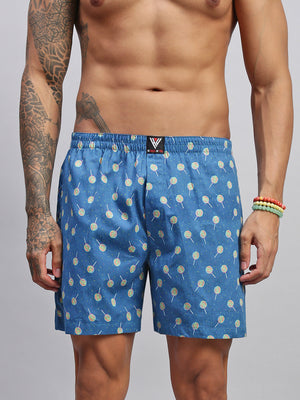 2PC PACK OF NAUTICAL & CANDY PRINT MEN COTTON BOXER PRINTED BOXER SHORTS