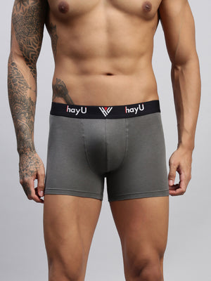 GRAPHITE GREY MEN COTTON STRETCH TRUNKS