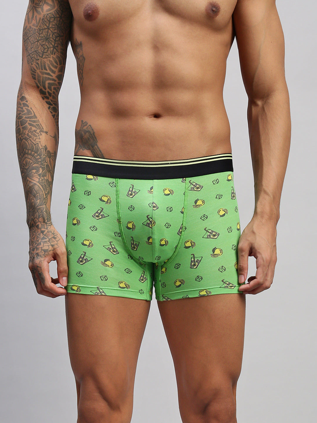 LIME 'N' SODA MEN MODAL PRINTED TRUNKS