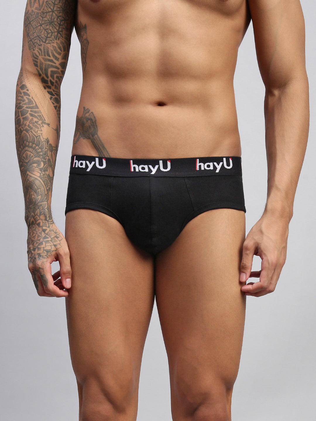 BLACK MEN PURE COTTON BRIEF