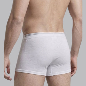 2PC PACK OF WHITE COTTON STRETCH TRUNKS