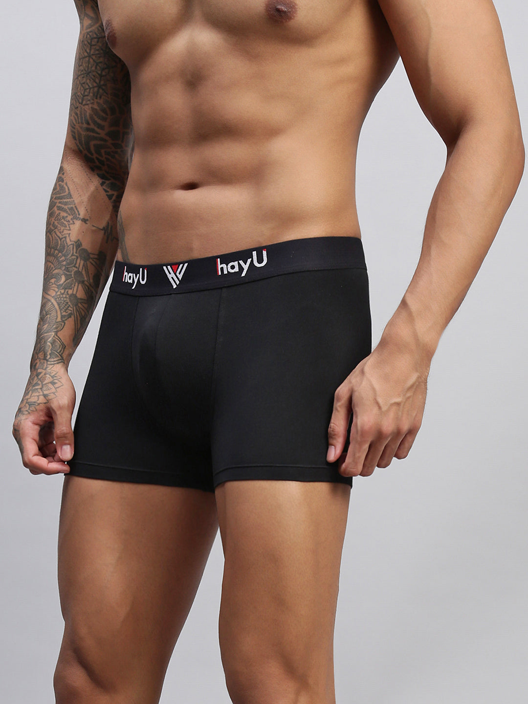 PHANTOM BLACK MEN COTTON BLEND TRUNKS