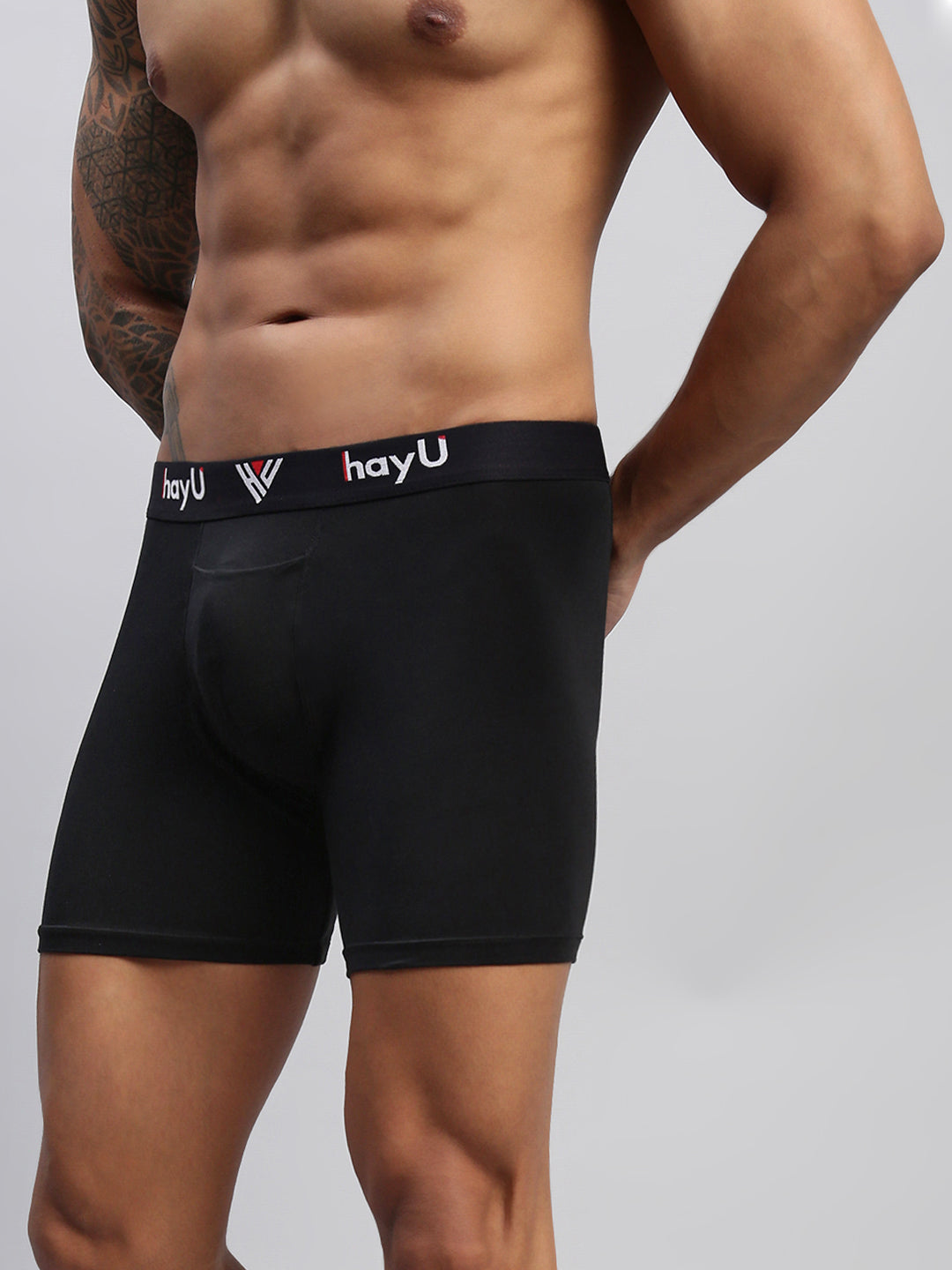 PHANTOM BLACK MEN COTTON BLEND BOXER BRIEFS