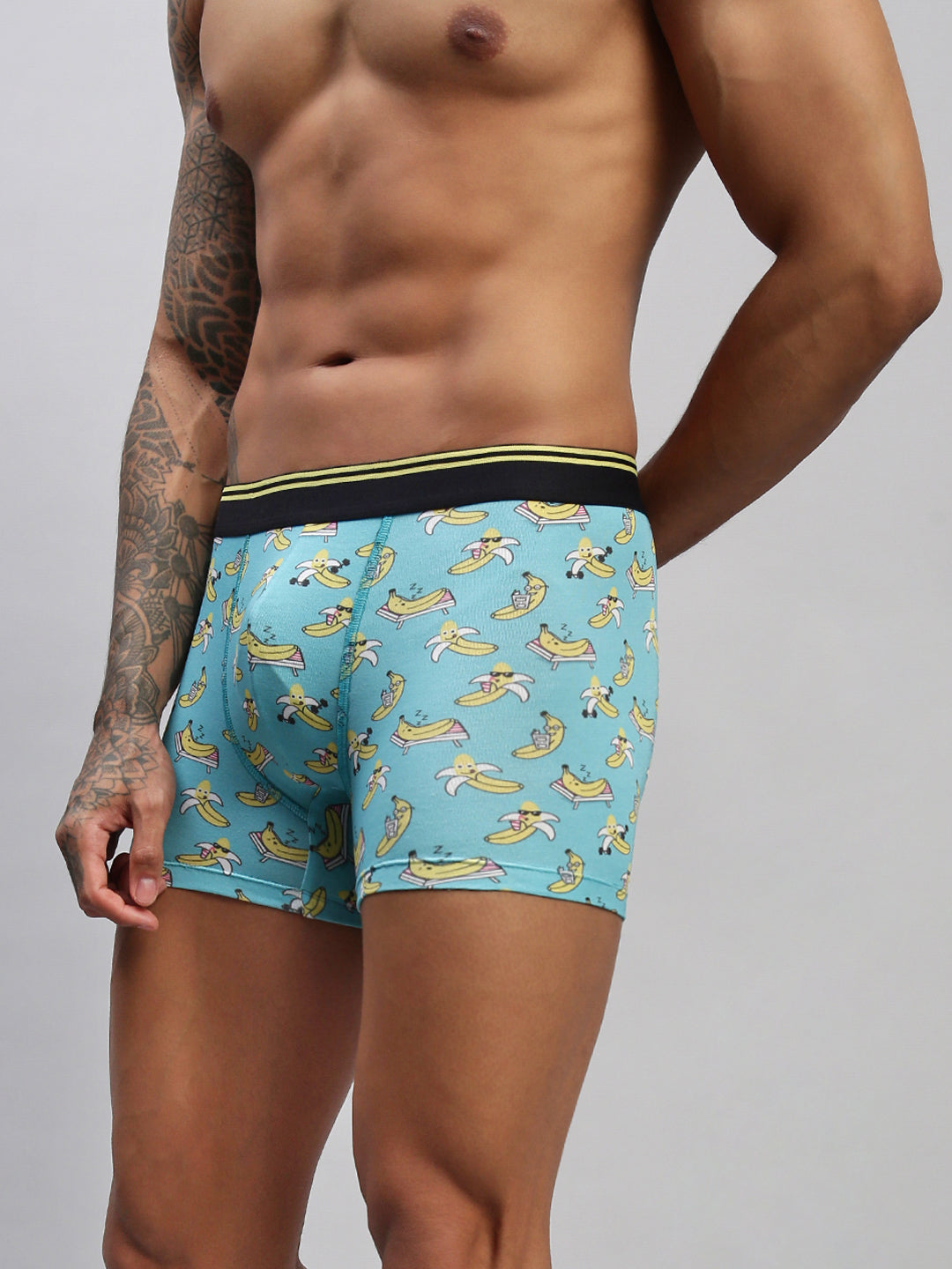 QUIRKY BANANA MEN MODAL PRINTED TRUNKS