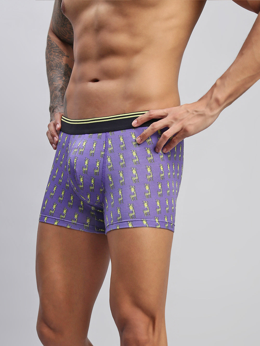 FUNKY GIRAFFE MEN MODAL PRINTED TRUNKS
