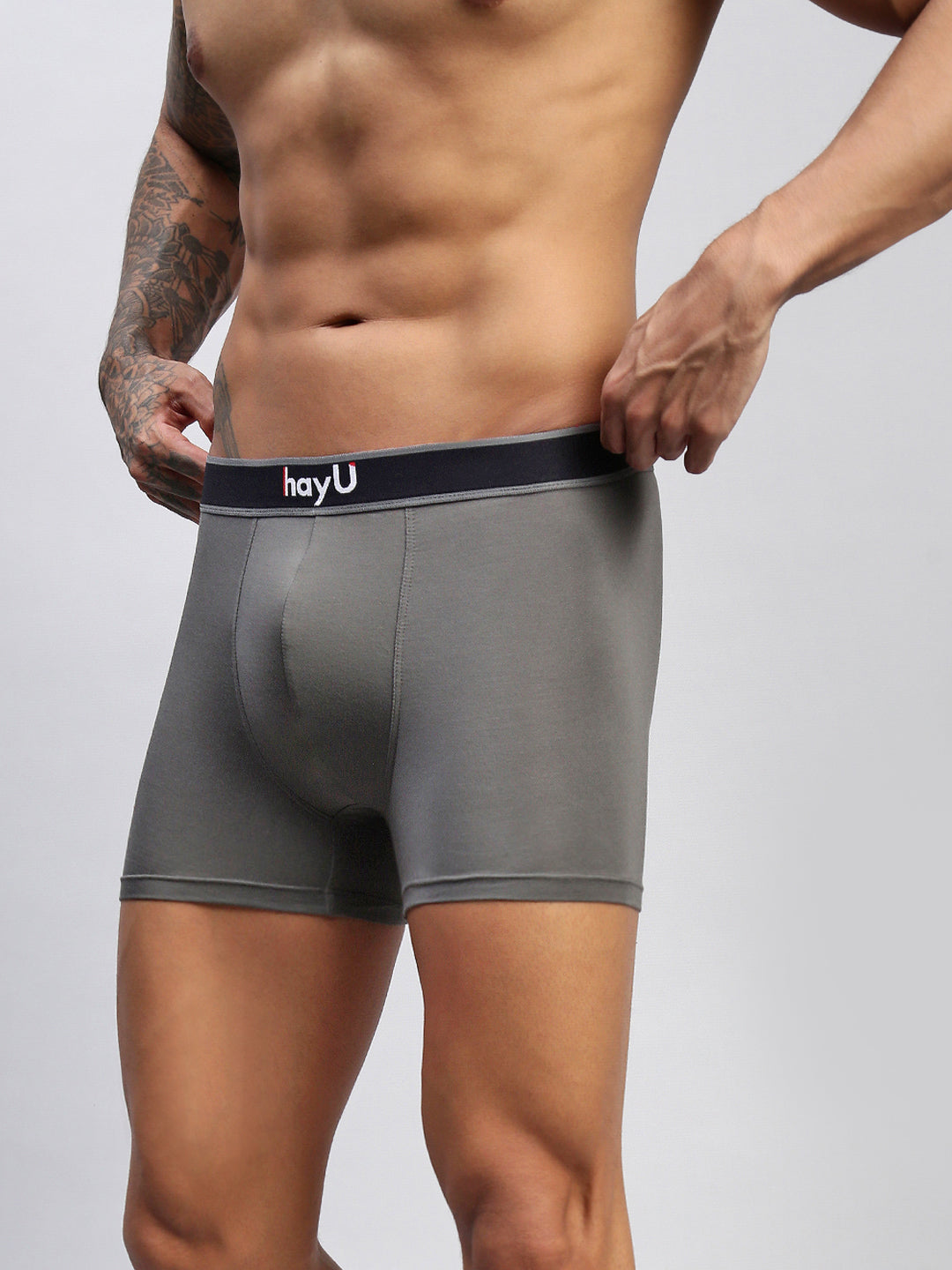 GRAPHITE GREY MEN MODAL SOLID TRUNKS