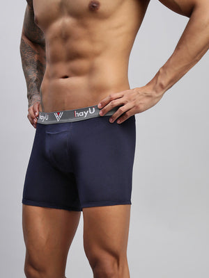 MIDNIGHT IRIS MEN COTTON STRETCH BOXER BRIEFS