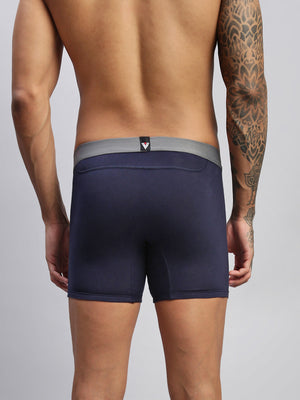 MIDNIGHT IRIS MEN COTTON STRETCH BOXER BRIEFS
