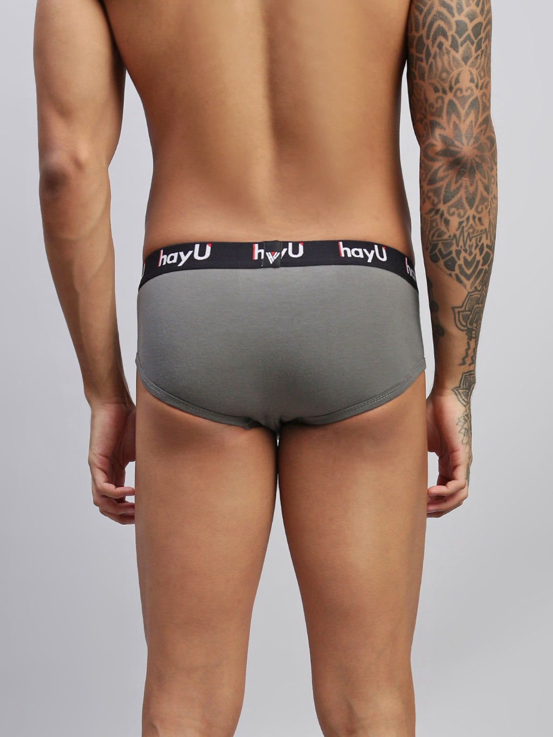 GRAPHITE GREY MEN PURE COTTON BRIEF