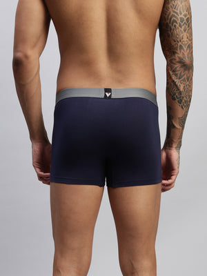 2PC PACK OF MIDNIGHT IRIS & SKY BLUE MEN COTTON STRETCH TRUNKS