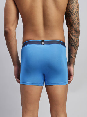 2PC PACK OF ULTIMATE BLUE & RUBY RED MEN MODAL SOLID TRUNKS