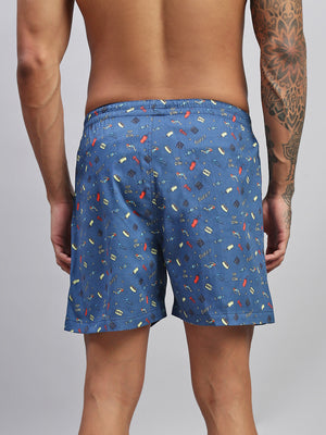 2PC PACK OF MOVIE & PIZZA PRINT MEN COTTON BOXER PRINTED BOXER SHORTS