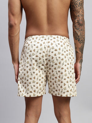 2PC PACK OF NAUTICAL & BAKERY PRINT MEN COTTON BOXER PRINTED BOXER SHORTS