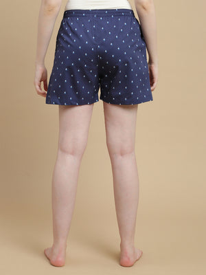 NAUTICAL WOMENS COTTON - PRINTED BOXER SHORTS