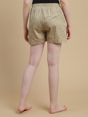 SKATERS VIBE WOMENS COTTON- PRINTED BOXER SHORTS