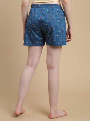 MOVIE NIGHTS WOMENS- COTTON PRINTED BOXER SHORTS