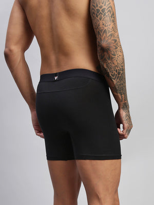 PHANTOM BLACK MEN COTTON STRETCH BOXER BRIEFS
