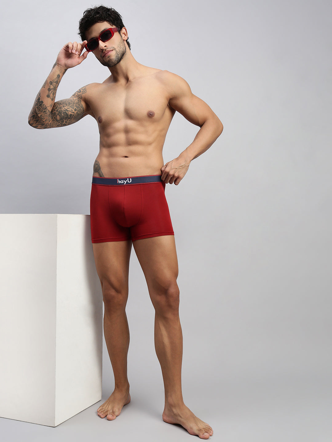 RUBY RED MEN MODAL SOLID TRUNKS